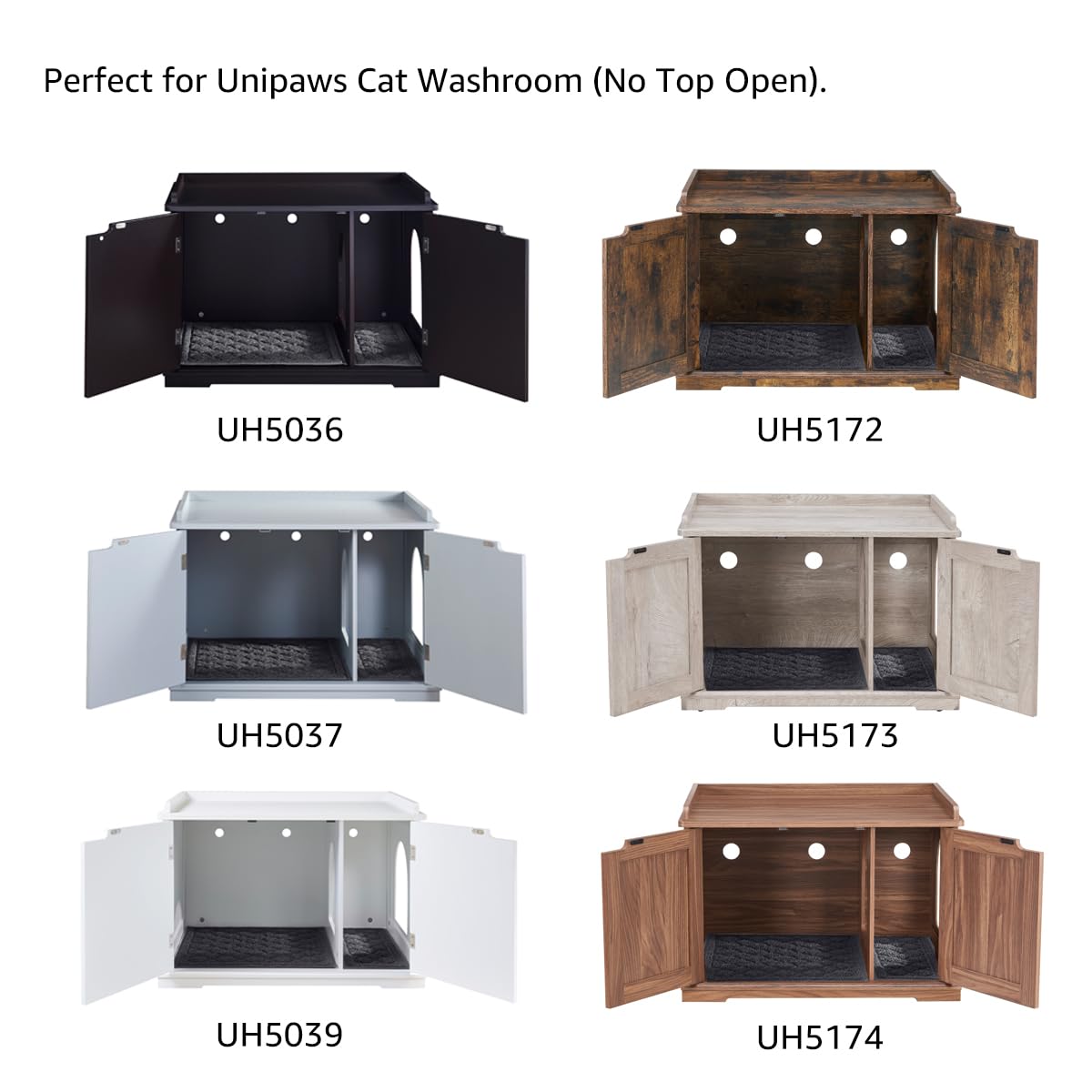 Alfombrilla Unipaws compatible con caja de arena Unipaws para un hogar más limpio.