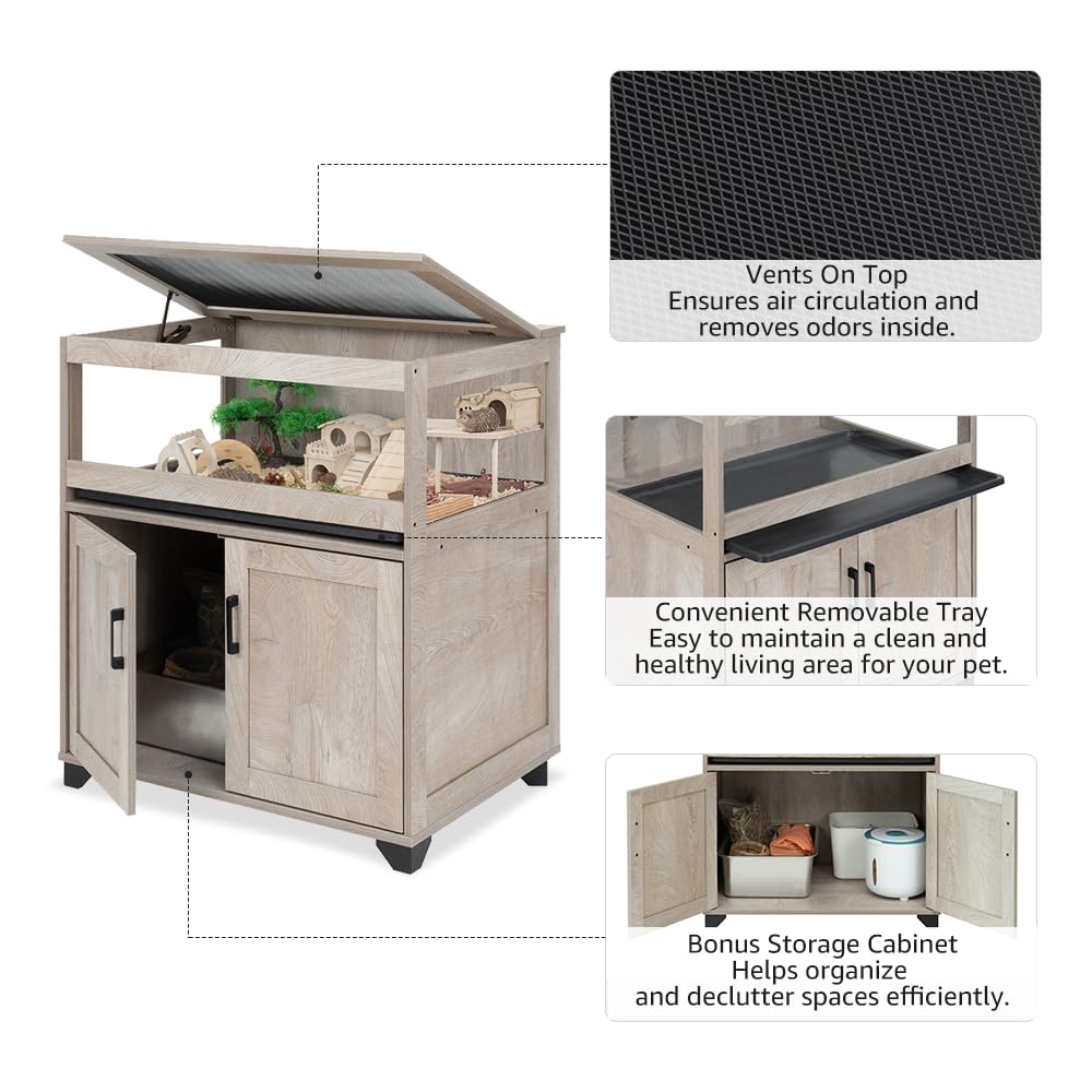 Ventilación superior de la jaula Unipaws para aire fresco