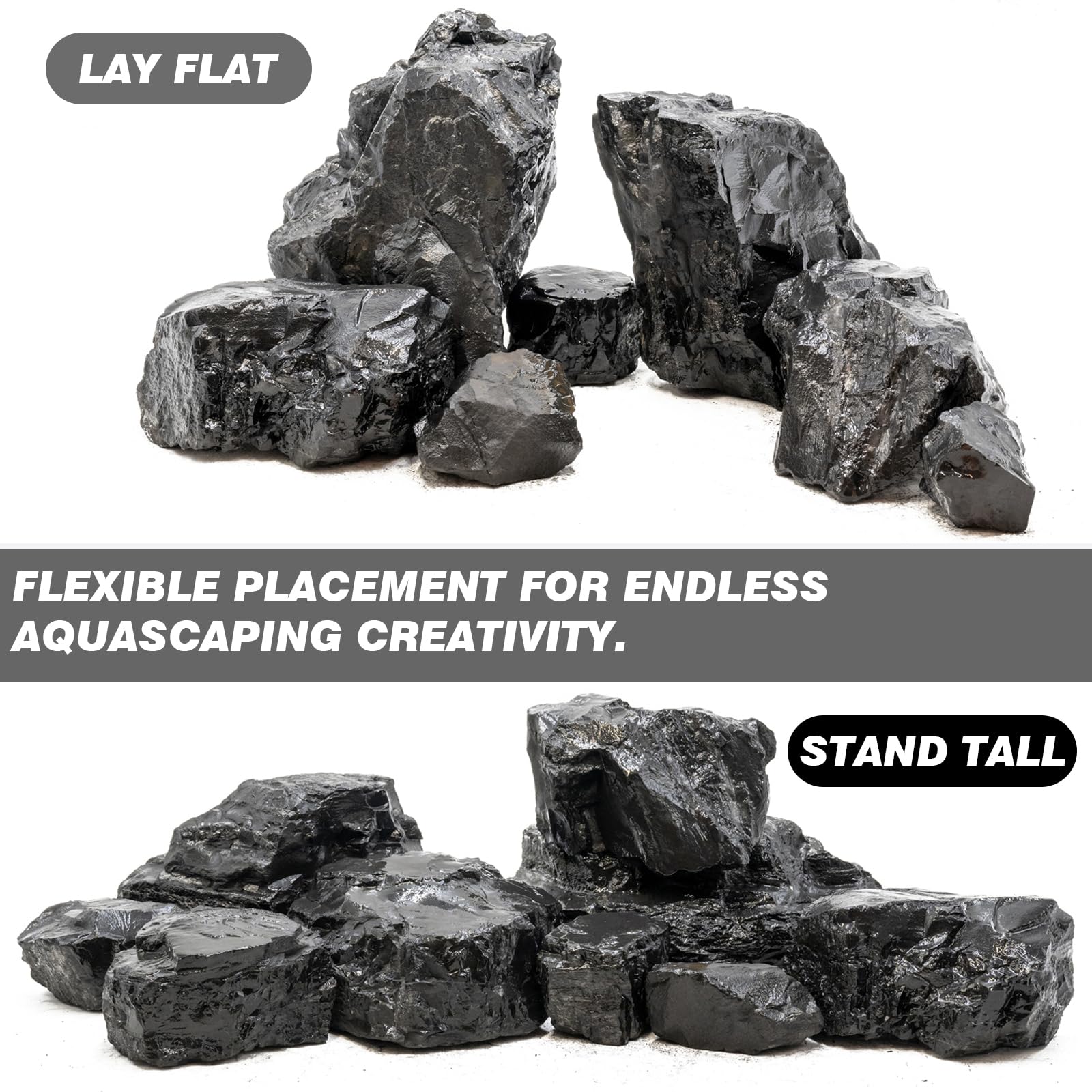 Rocas Unocho naturales para acuario, aptas para agua dulce.