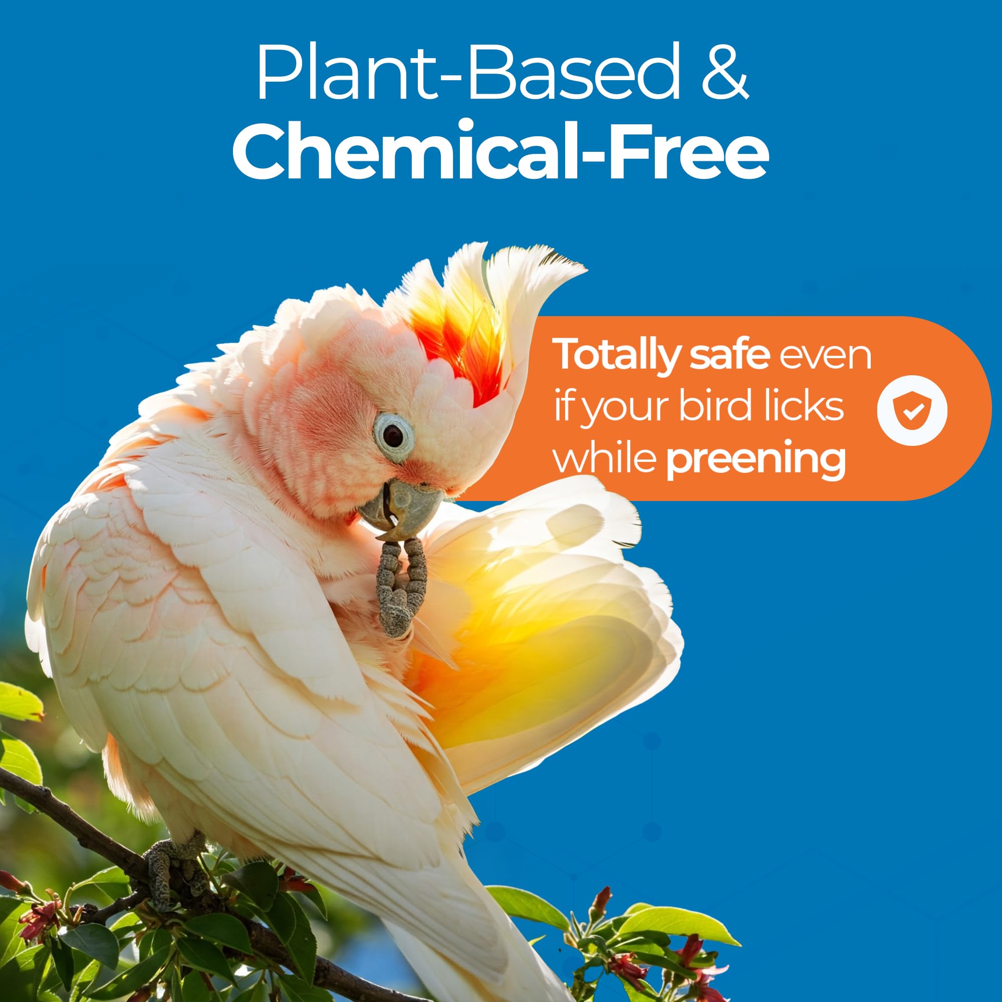 UnRuffledRx Aloe Vera Bird Spray: hidratación de piel para aves con plumas sanas.