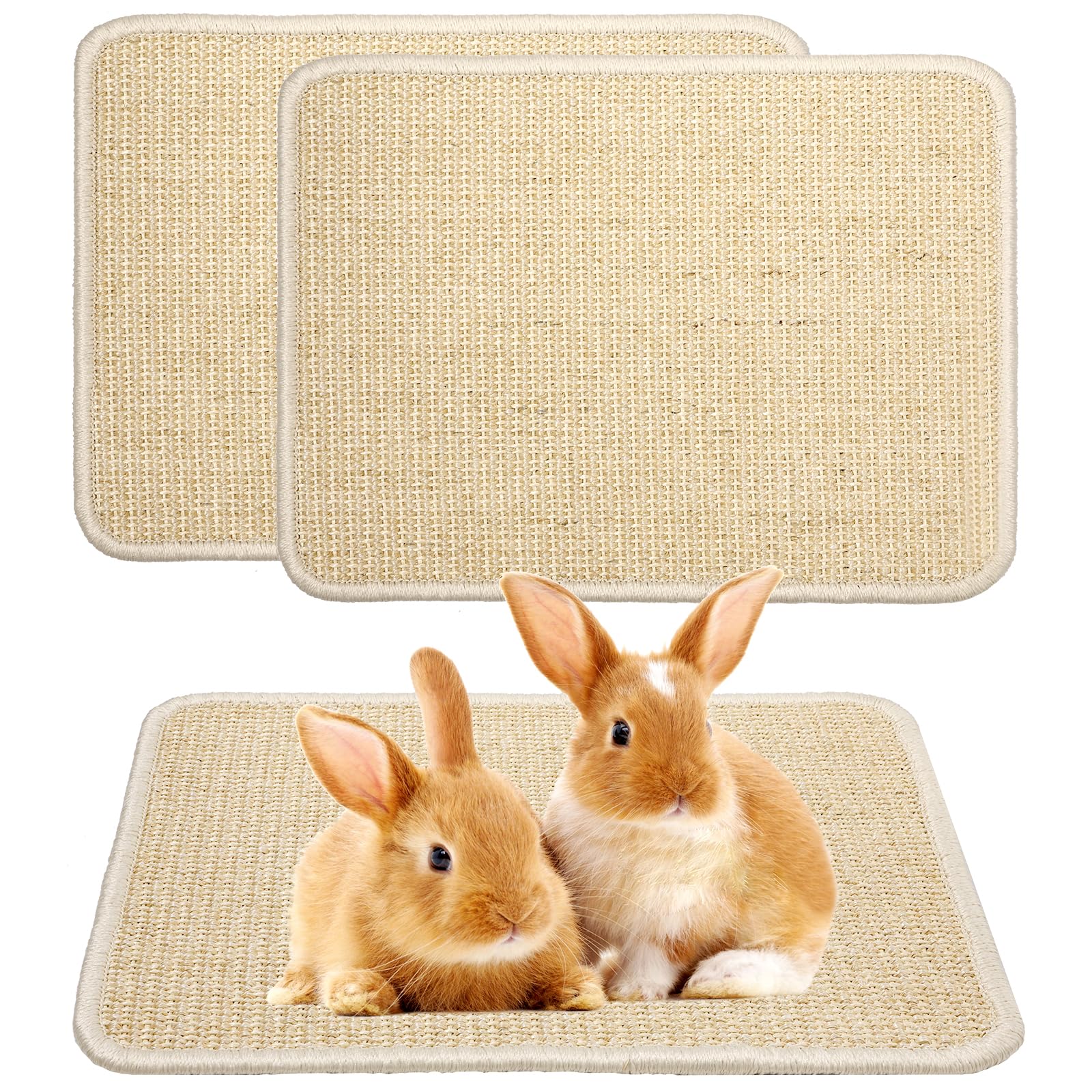 Uotey rasca-sisal para gatos y conejos, protege muebles y ofrece ejercicio.