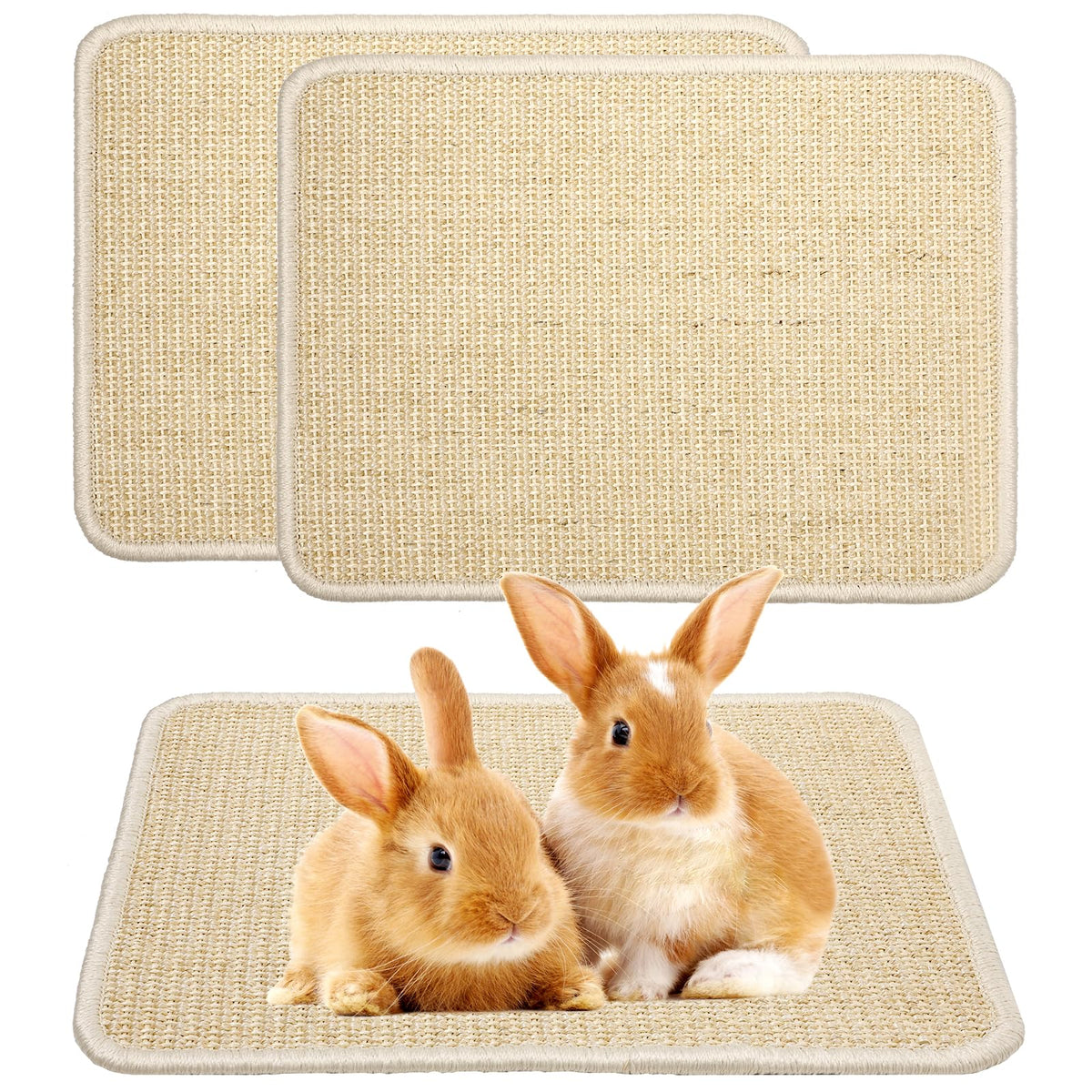 Uotey rasca-sisal para gatos y conejos, protege muebles y ofrece ejercicio.