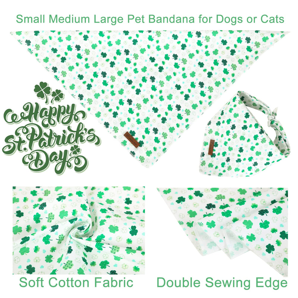 UP URARA PUP bandana trebol dia san patricio; ideal para paseos diarios