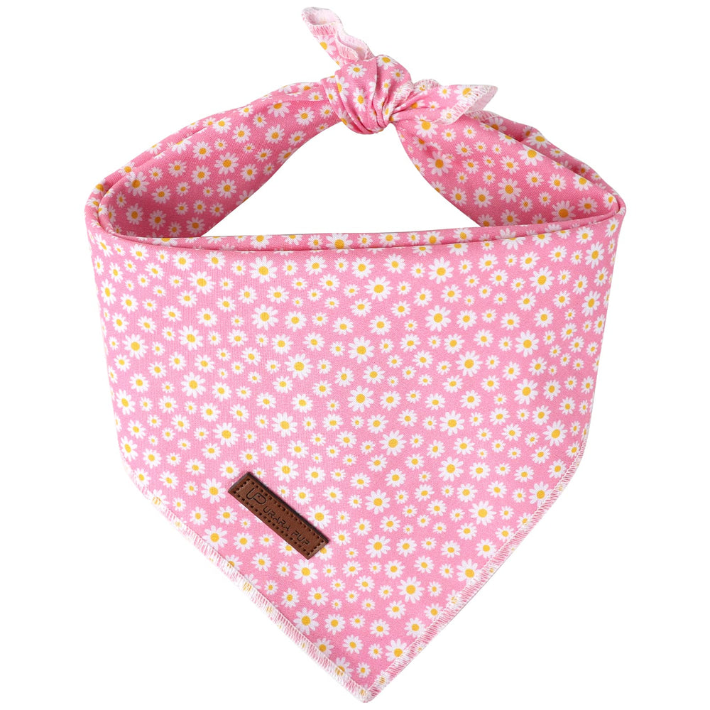 Bandana veraniega UP URARA PUP para perro, rosa daisy, ideal para fiestas y paseos