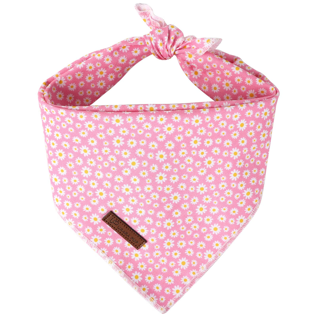Bandana veraniega UP URARA PUP para perro, rosa daisy, ideal para fiestas y paseos