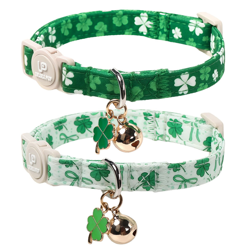 UP URARA PUP collar gato diseño san patricio verde para fiestas