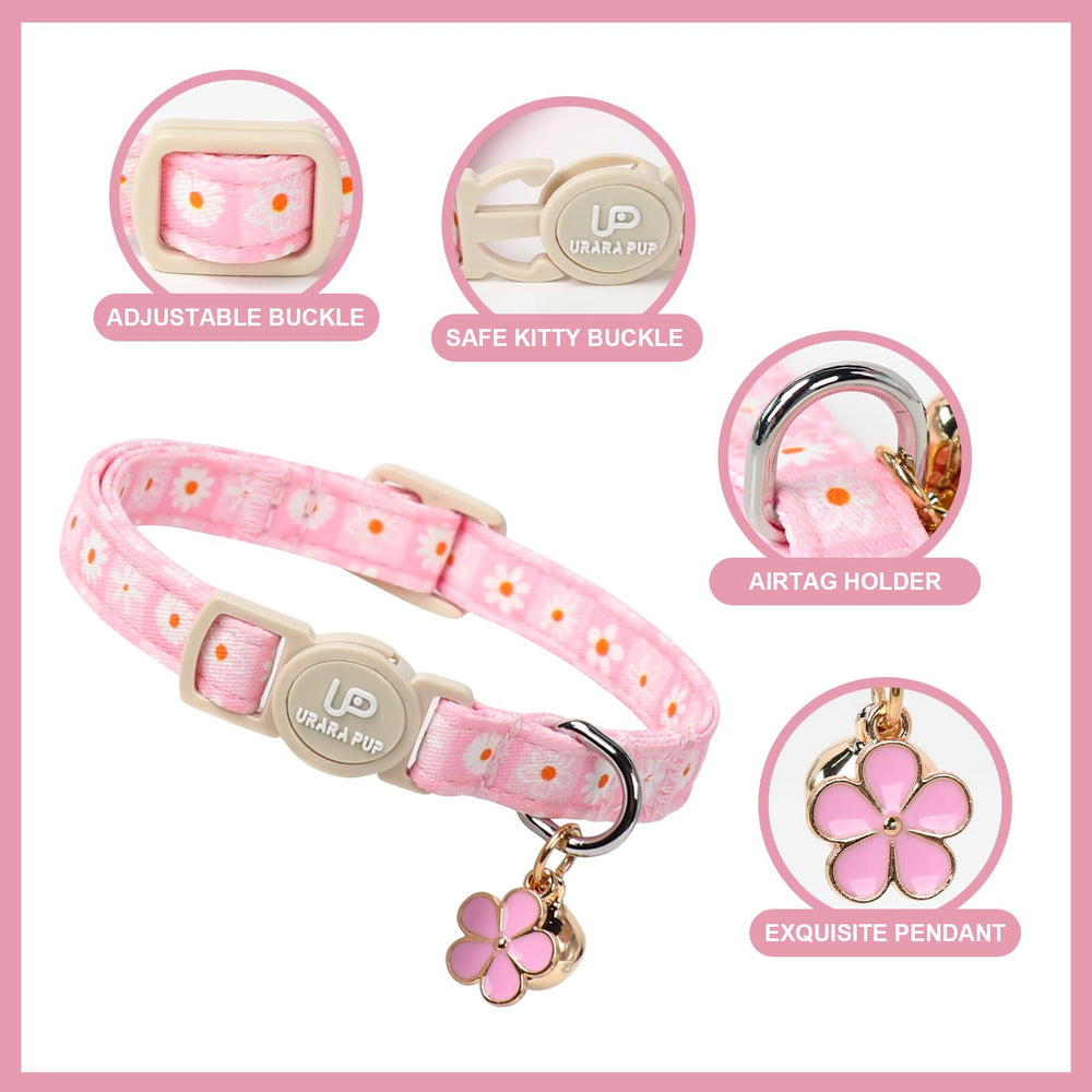 UP URARA PUP collar verano fresa, perfecto para días soleados.