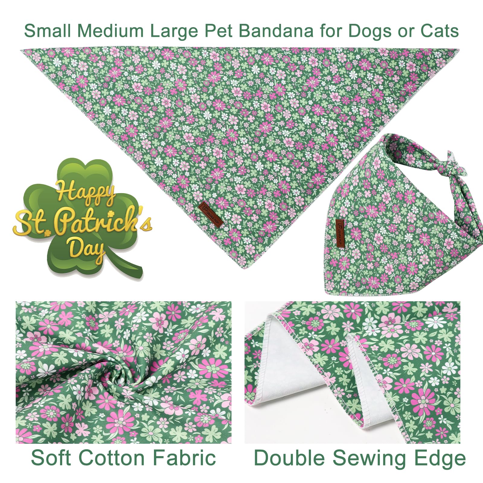 Pañuelo UP URARA PUP algodón doble capa, duradera para juego diario.