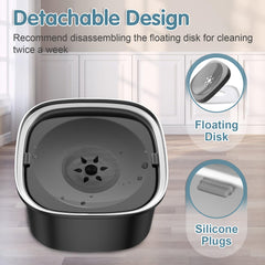 UPSKY bebedero para perros, acero inoxidable, resistente y duradero para uso diario.