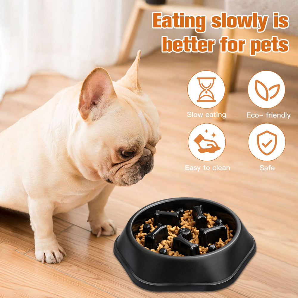 UPSKY comedero lento, opción ligera para perros medianos, ideal para comidas pausadas.