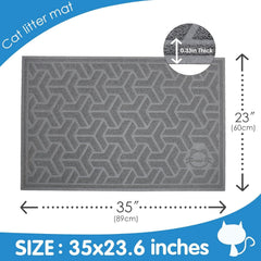 Upsky alfombrilla arena gato impermeable: protege el suelo ante líquidos y manchas.