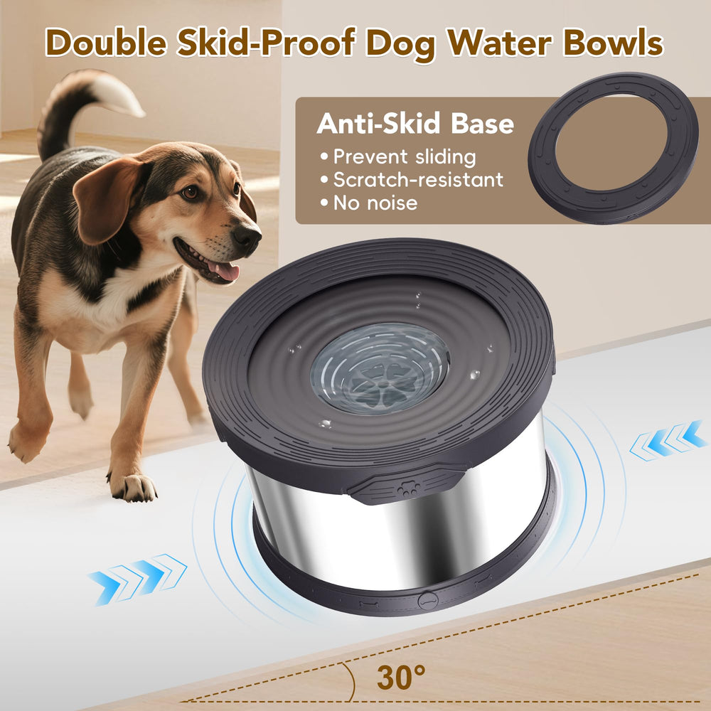 Upsky bol-agua-perro-tapa-filtración-removible mejora la pureza del agua.