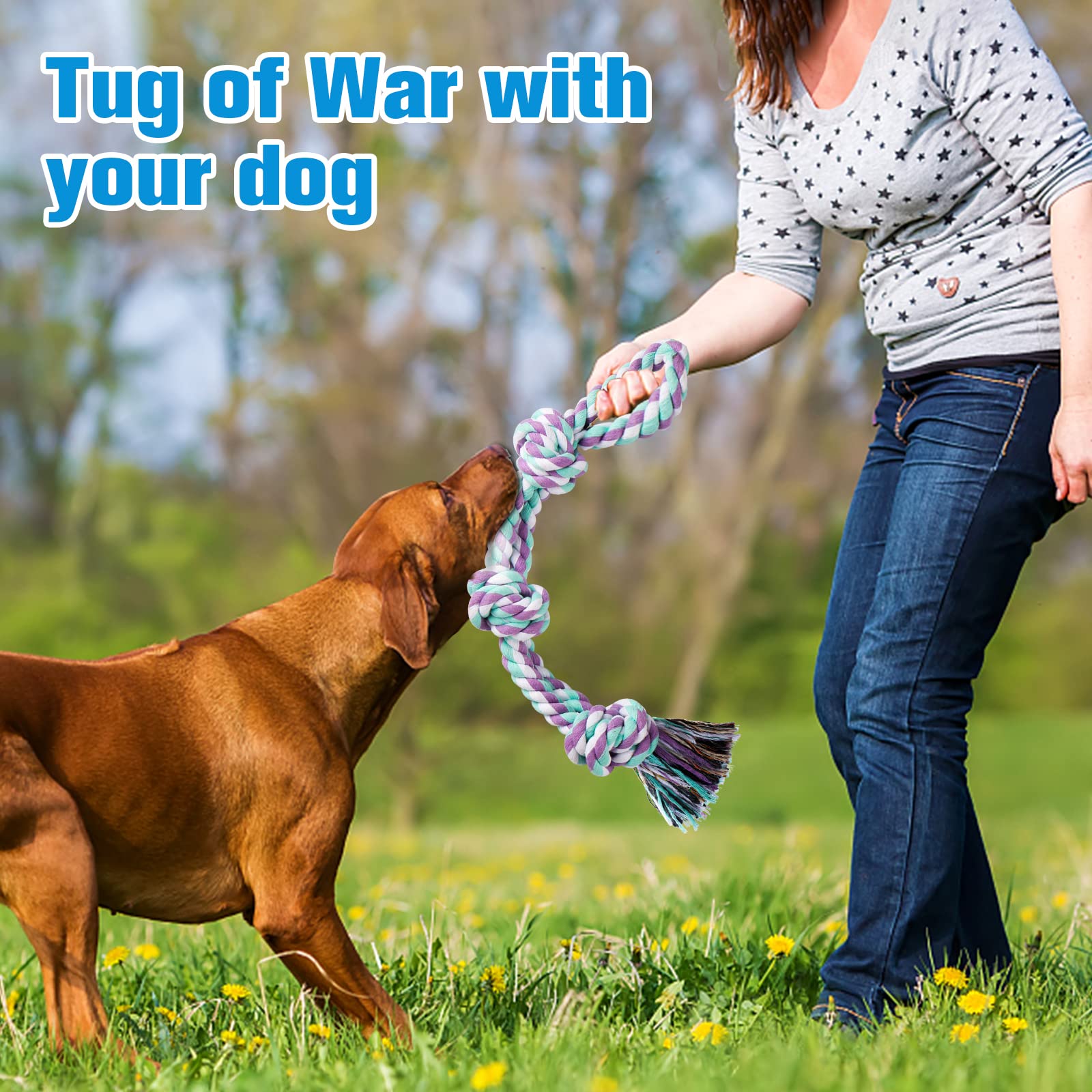 Diseño resistente de cuerda gruesa UPSKY para perros activos