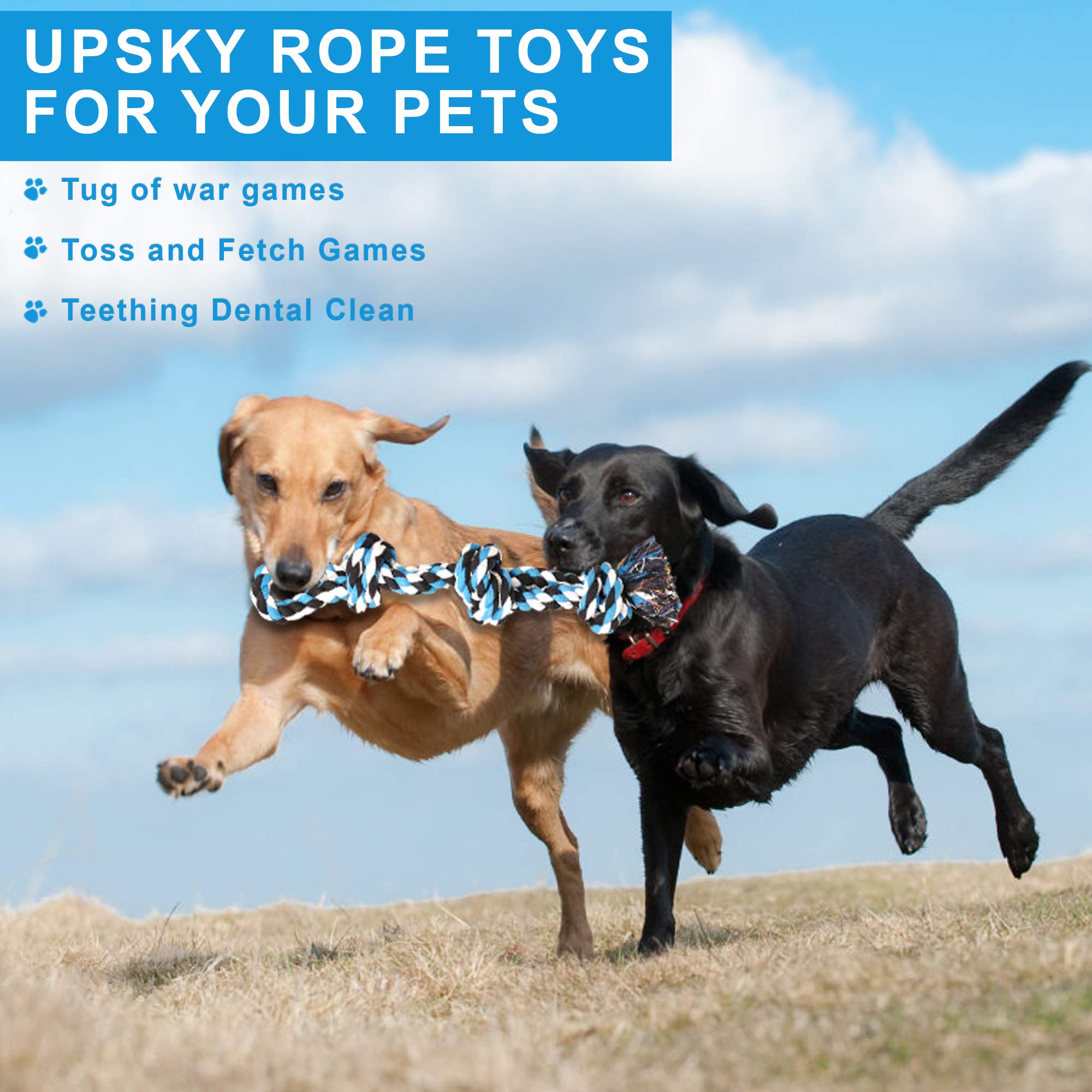 UPSKY para-perros-tamano-mediano-grande, mordisqueo intenso y juego prolongado.