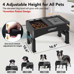 UPSKY soporte ajustable en 4 alturas para diferentes tamaños.