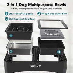 Upsky tazón lento para perros, ayuda a comer con calma y evitar prisas.