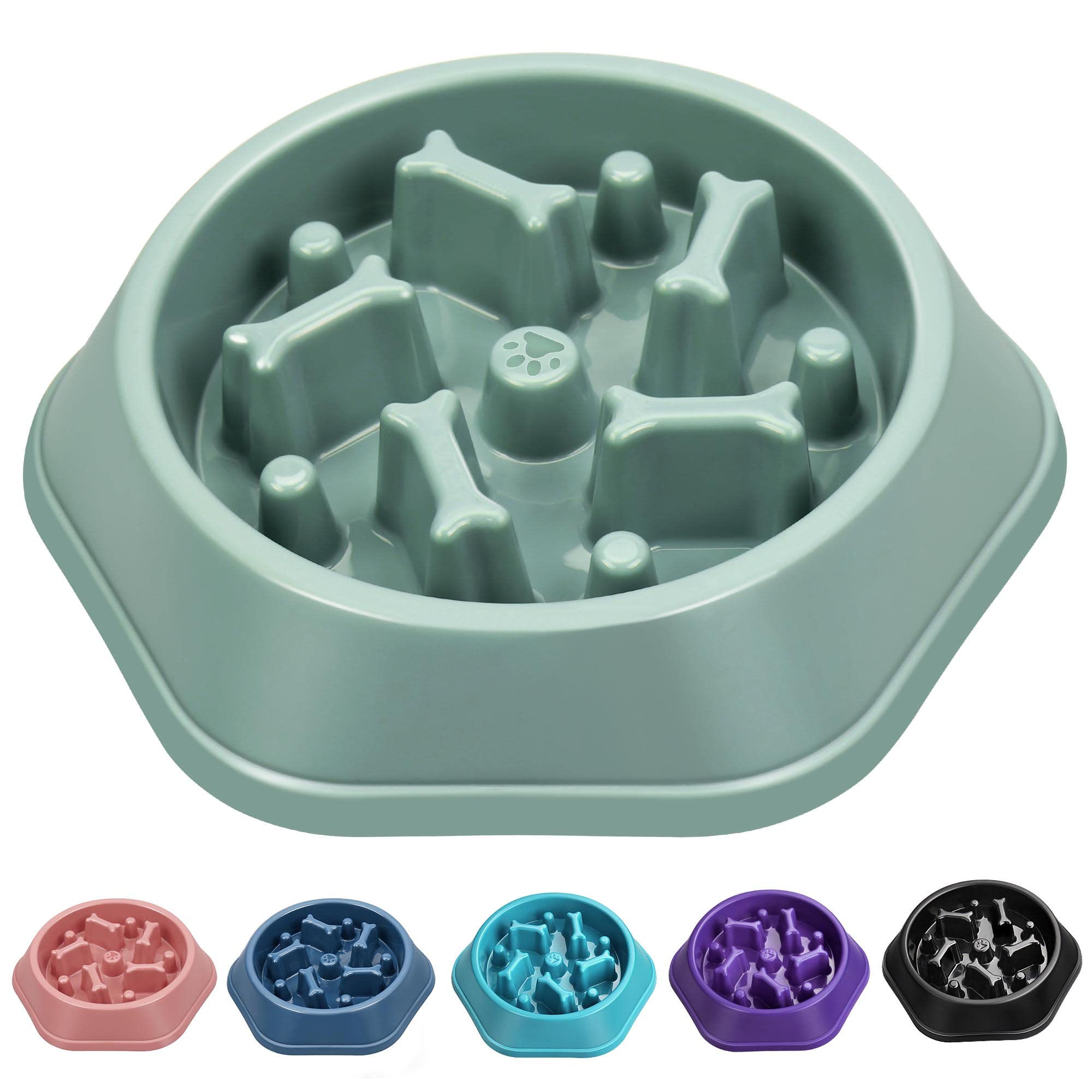 UPSKY tazón lento para perros con capacidad 1-2 tazas para comer despacio y reducir atragantos