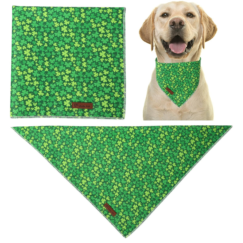 Bandana verde de San Patricio UP URARA PUP, regalo perfecto para mascotas.