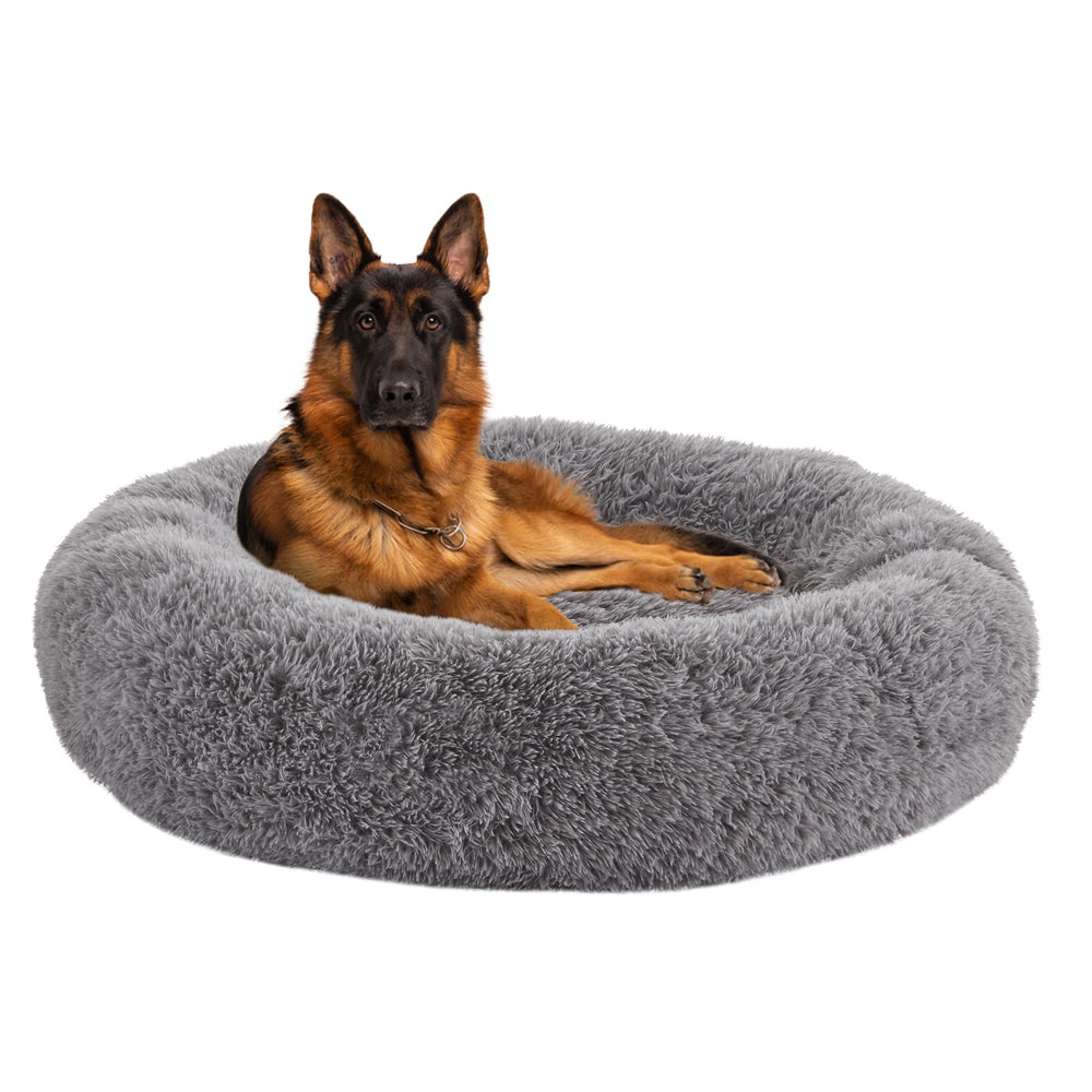 URGVANZ PET cama para perro calmante con borde elevado para mayor confort