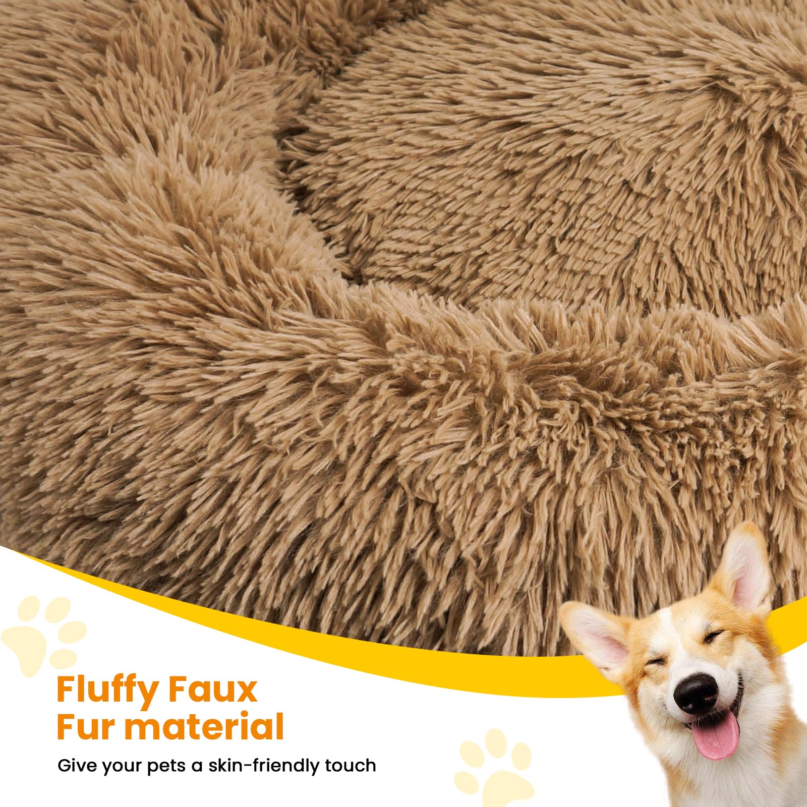 URGVANZ PET superficie-peluche-larga suave y abrazable