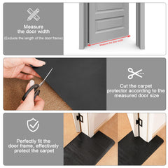 Diseño ajustable con corte fácil de Uross para puertas de distinto ancho.