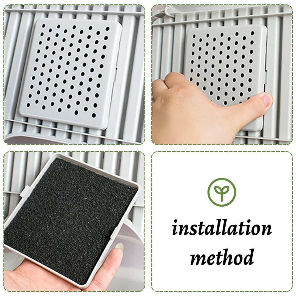 USEAMIE espesor de 1 cm en filtro de carbón para caja de arena