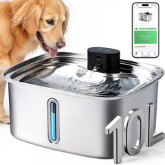 Vacqueen bebedero-perro-grande-10l, gran capacidad para varias mascotas y menos recargas.