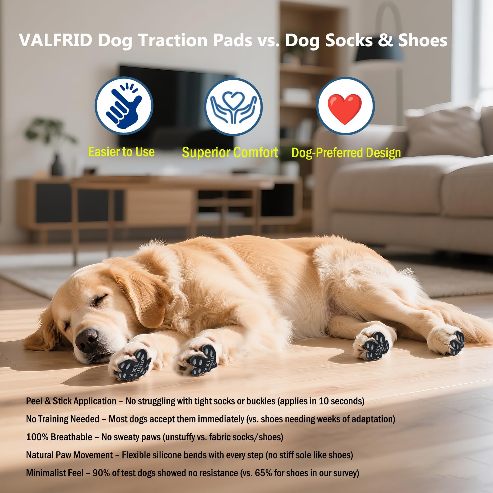 Valfrid protector de patas para interiores y exteriores.
