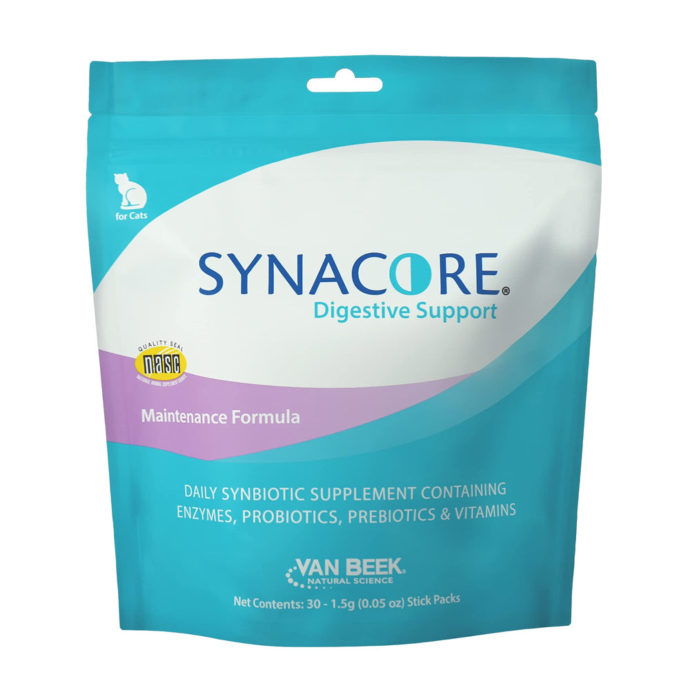 Synacore Feline de Van Beek, empaque compacto para dosis diaria