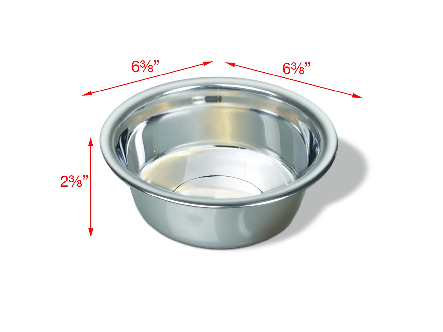 Van Ness plato para perros con base estable y acabado pulido, apto para lavado en lavavajillas.