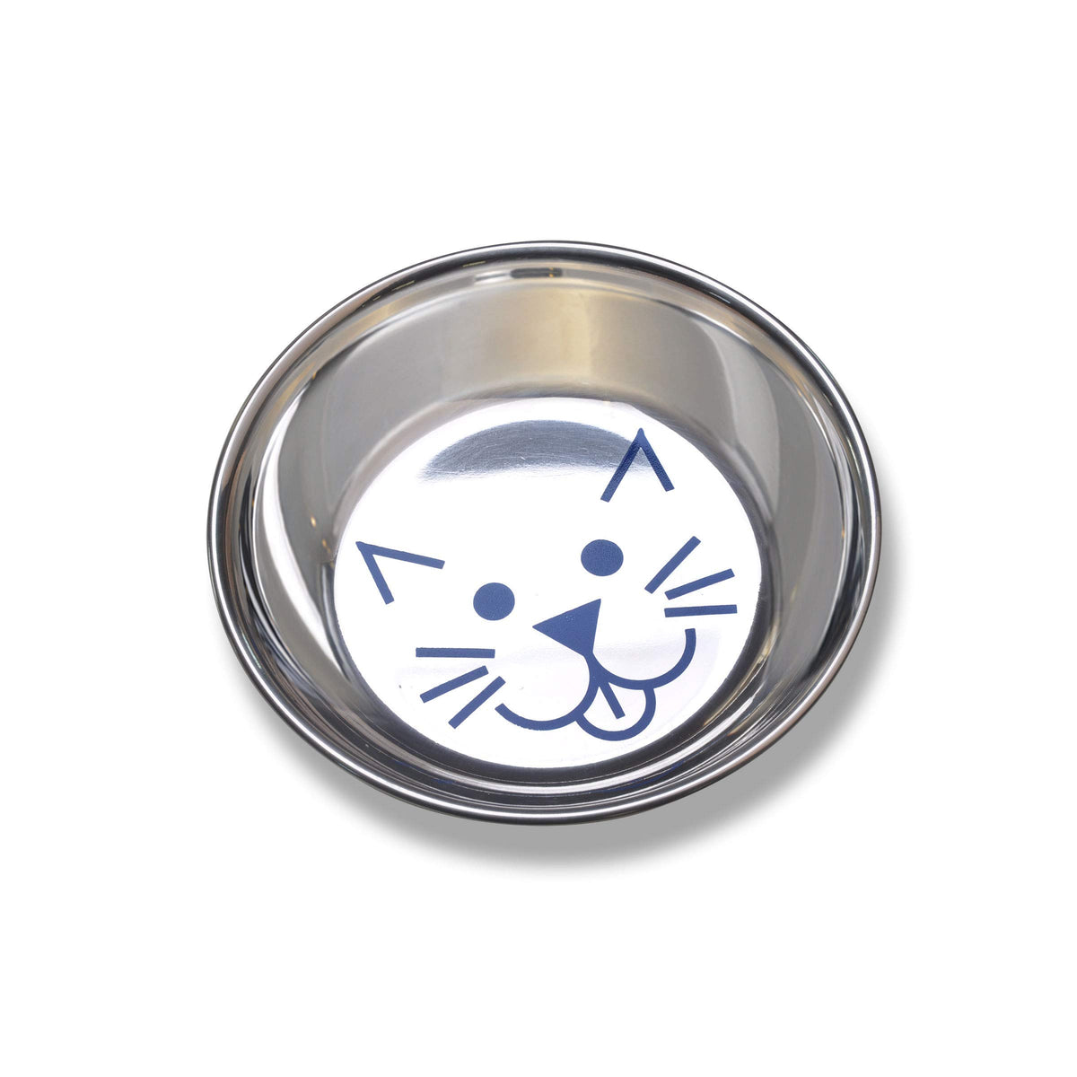Van Ness tazón para gatos de acero inoxidable con platillo amplio para comodidad de bigotes
