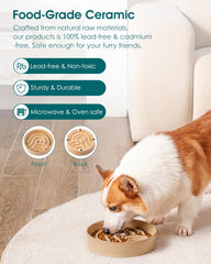Vancasso diseño laberinto cerámico, ideal para perros que comen rápido