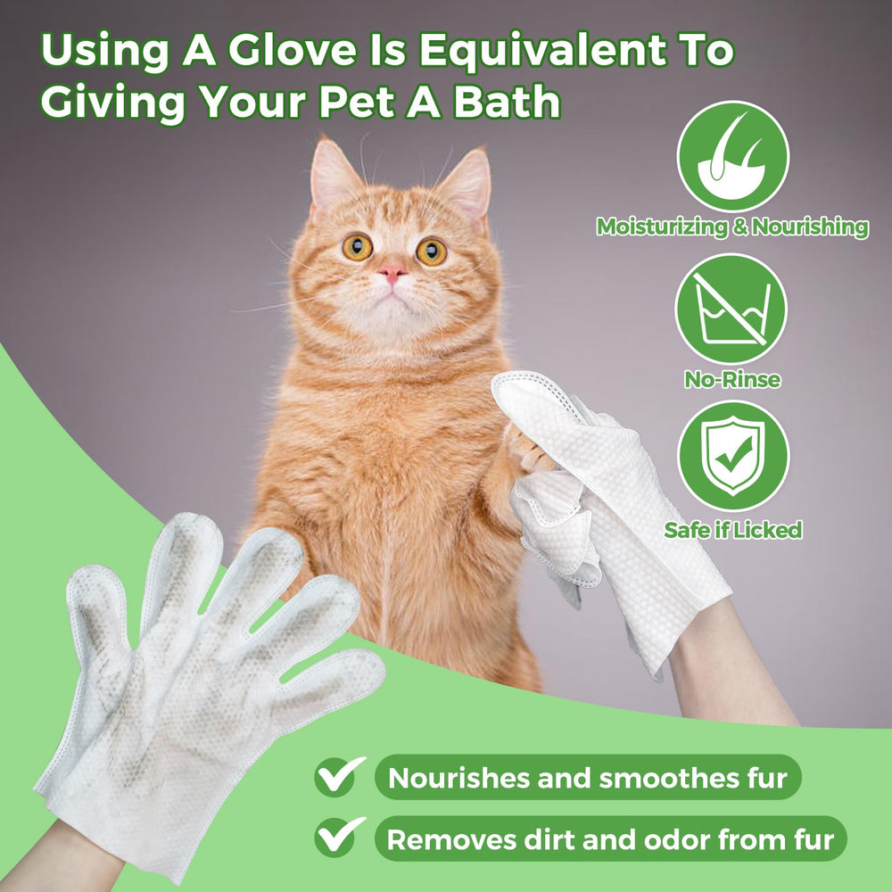 Guante Vannon para baño de perros y gatos, limpieza suave.