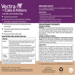 Vectra para gatos y gatitos, aplicación rápida y sin grasa en la piel.