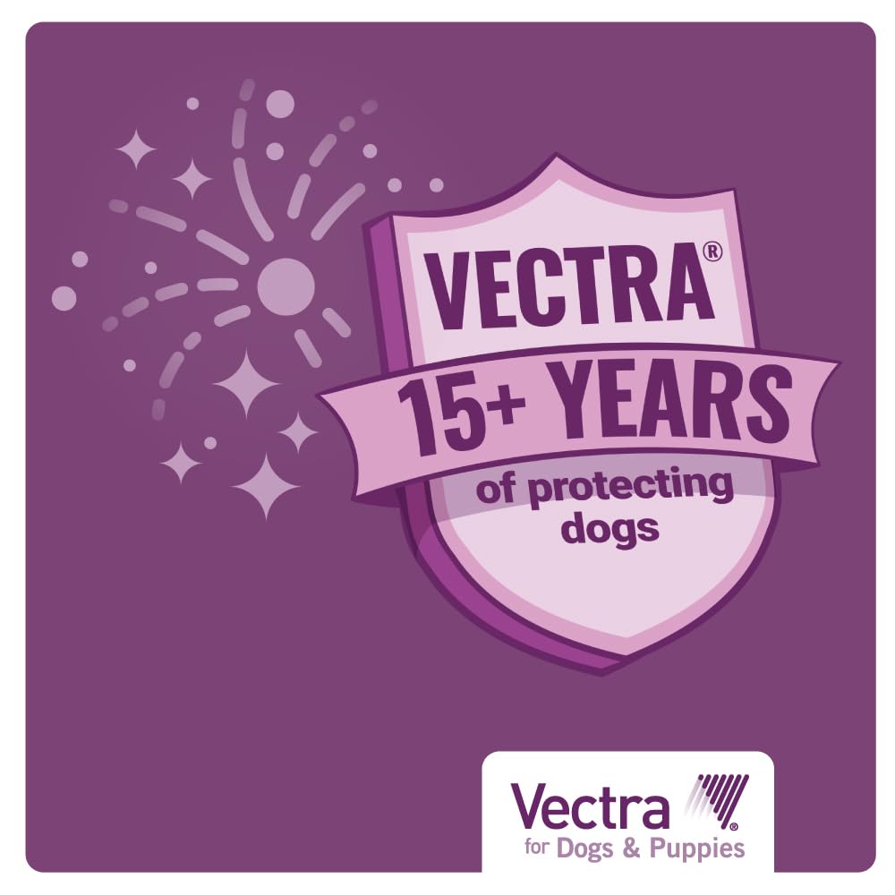 Vectra para perro pequeño: protección continua contra pulgas con aplicación mensual.