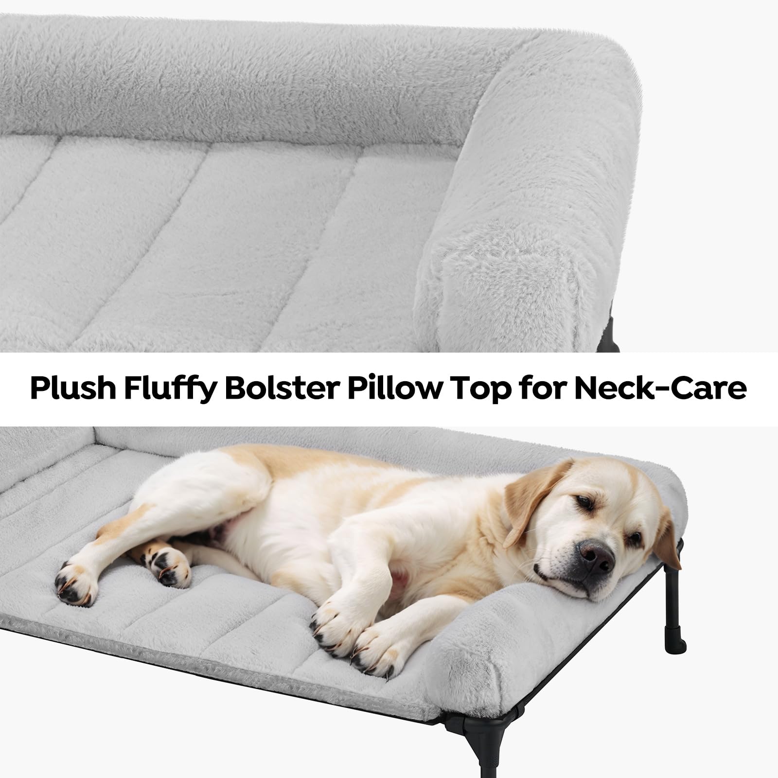 Almohadón bolster esponjoso de Veehoo, soporte suave para el cuello