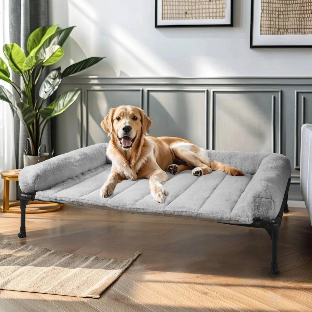 Cama elevada para perros grandes de Veehoo con espacio cómodo para descansar