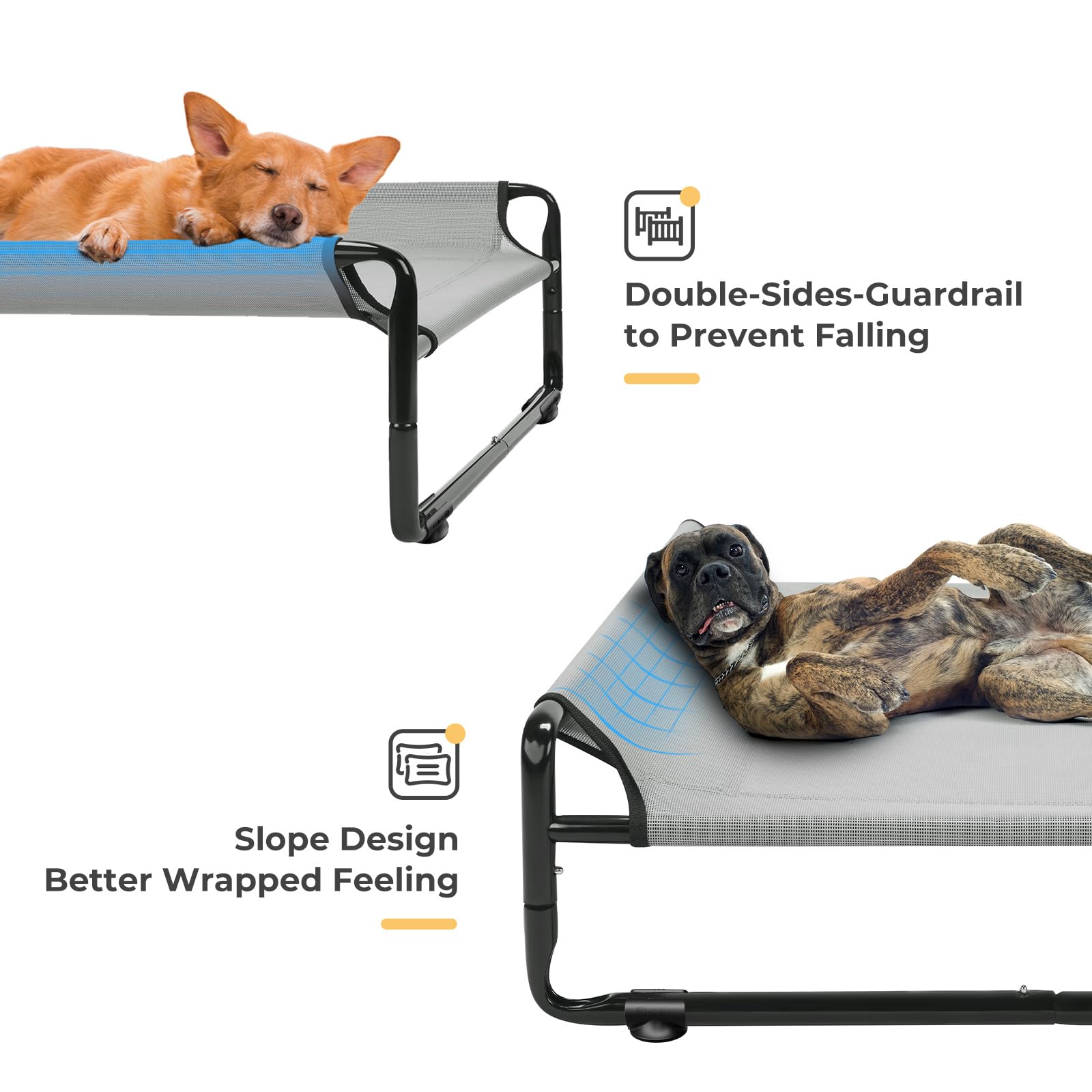 Cama Veehoo de malla transpirable para mantener a tu perro fresco