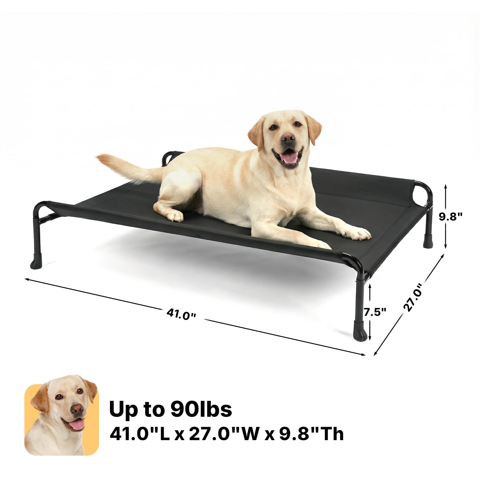Cama para perros grandes de Veehoo, perfecta para Labrador y pastor alemán.