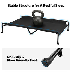 Cama para perro Veehoo con pies antideslizantes para mayor estabilidad.