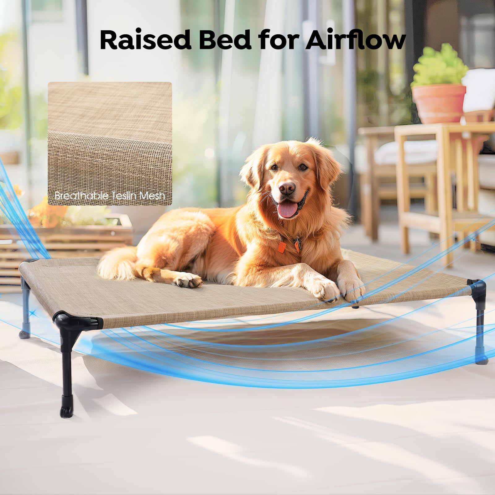 Diseño versátil para uso en casa o al aire libre con confort sostenido.
