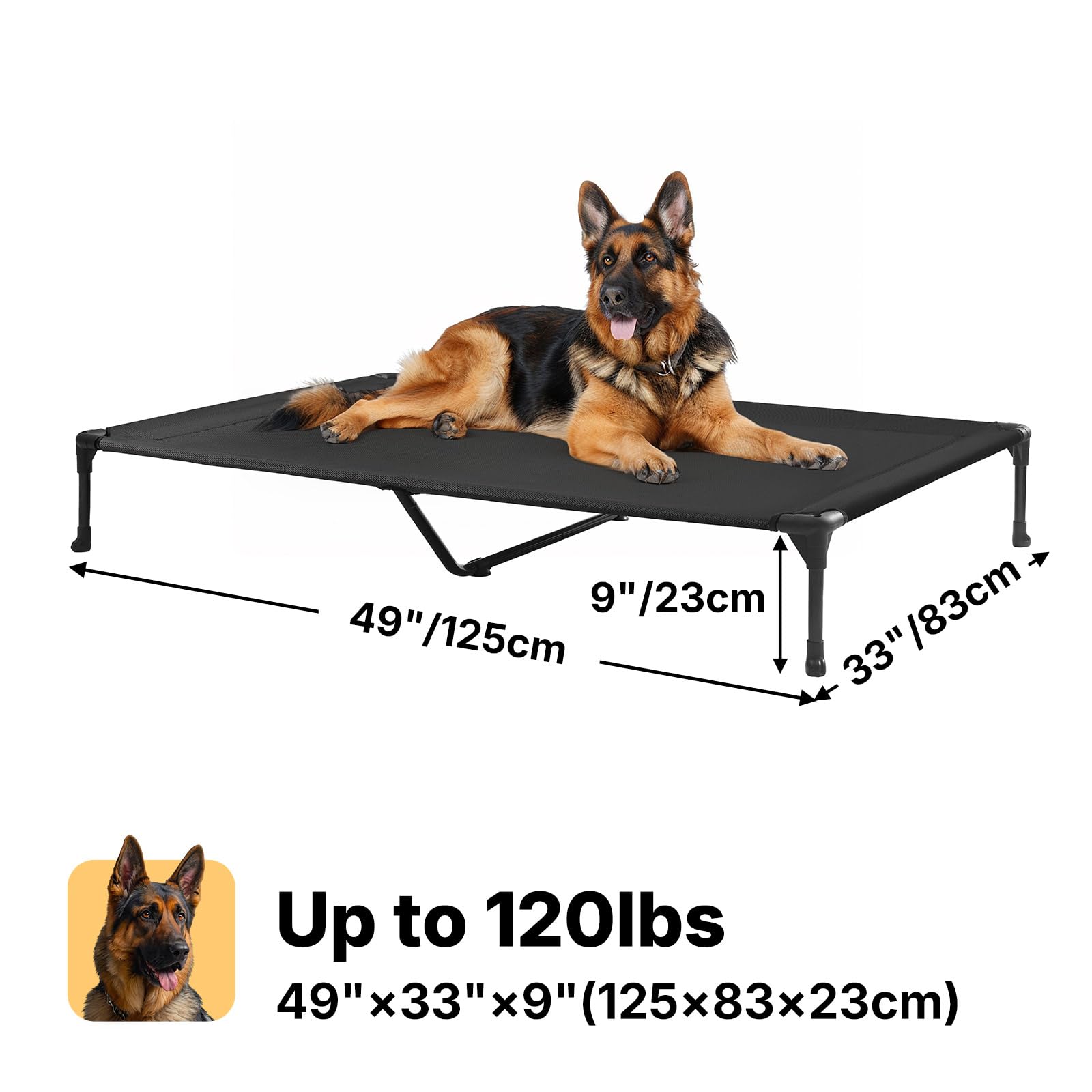 Cama XL de Veehoo para perros grandes.