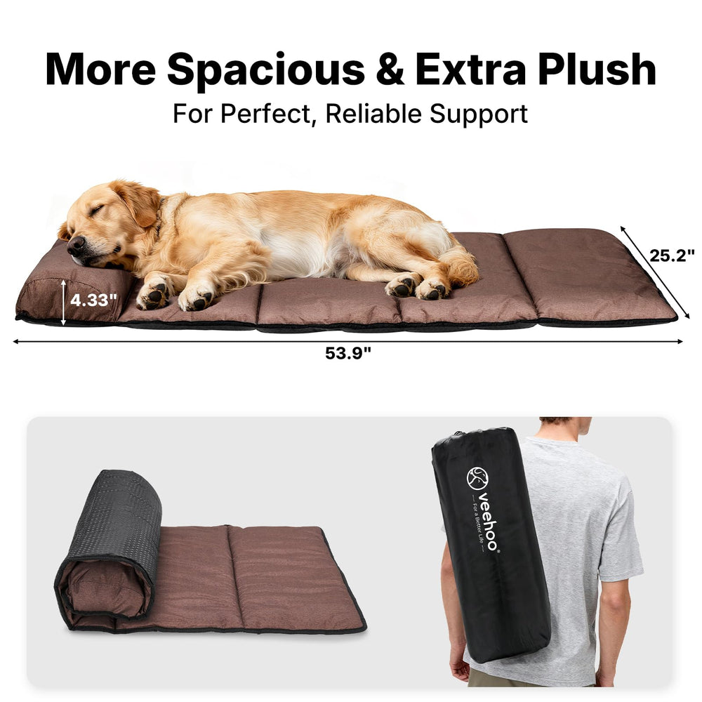 Cobertura de asiento Veehoo para perros en coche.