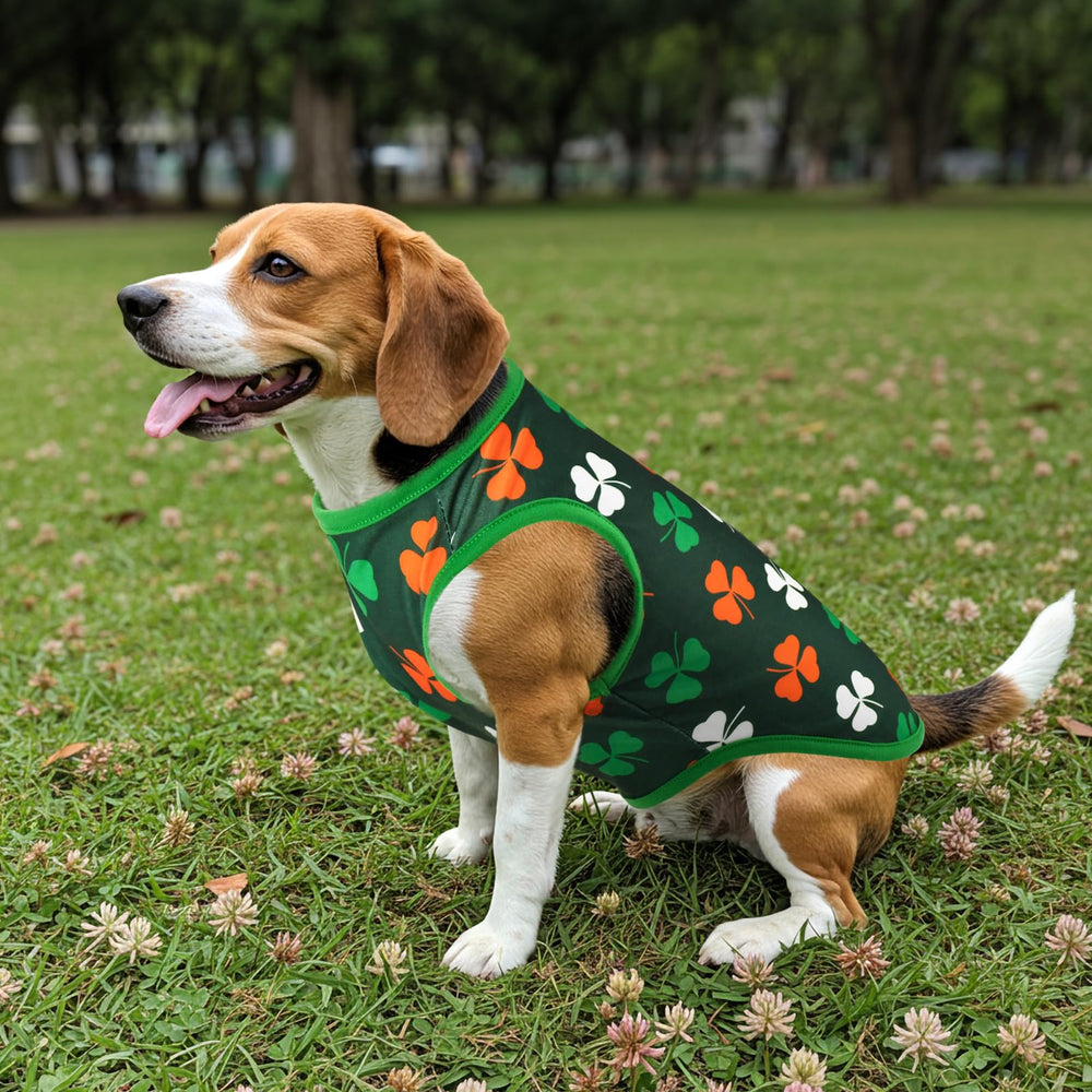 Vehomy camiseta con diseño bandera irlandesa en verde.
