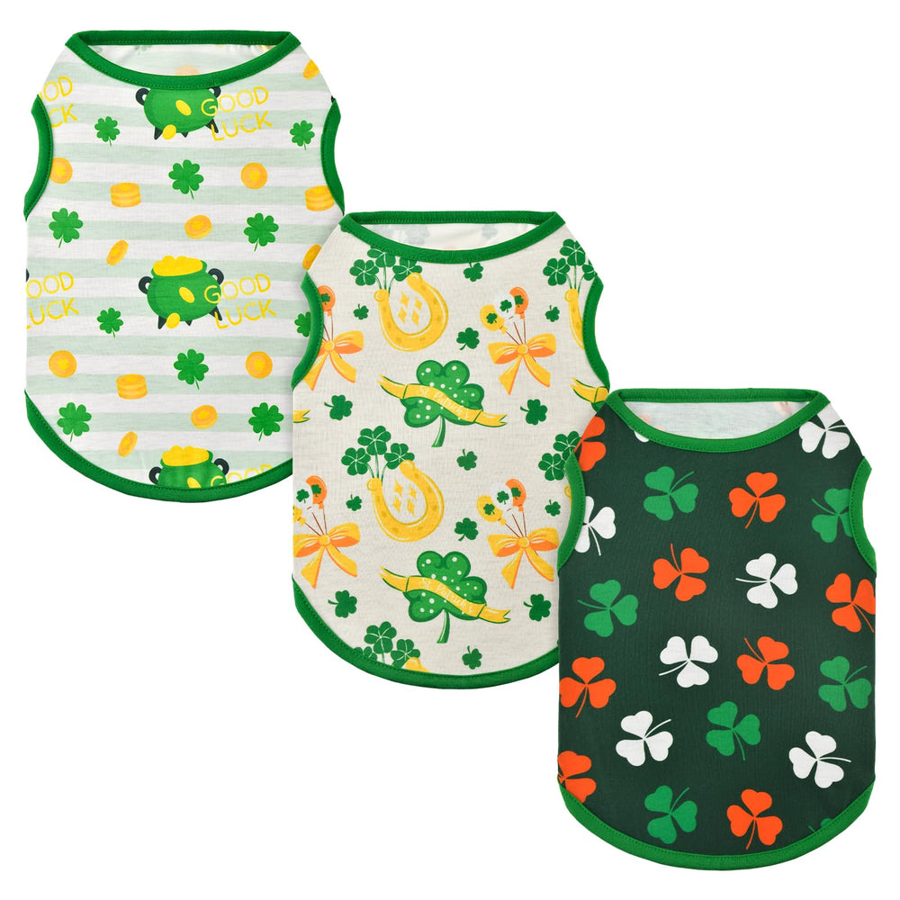 Vehomy camisetas San Patricio verde para perros, ideal para fiestas.