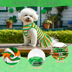 Vestido Vehomy para perro de entrada fácil, ideal para vestir rápido.