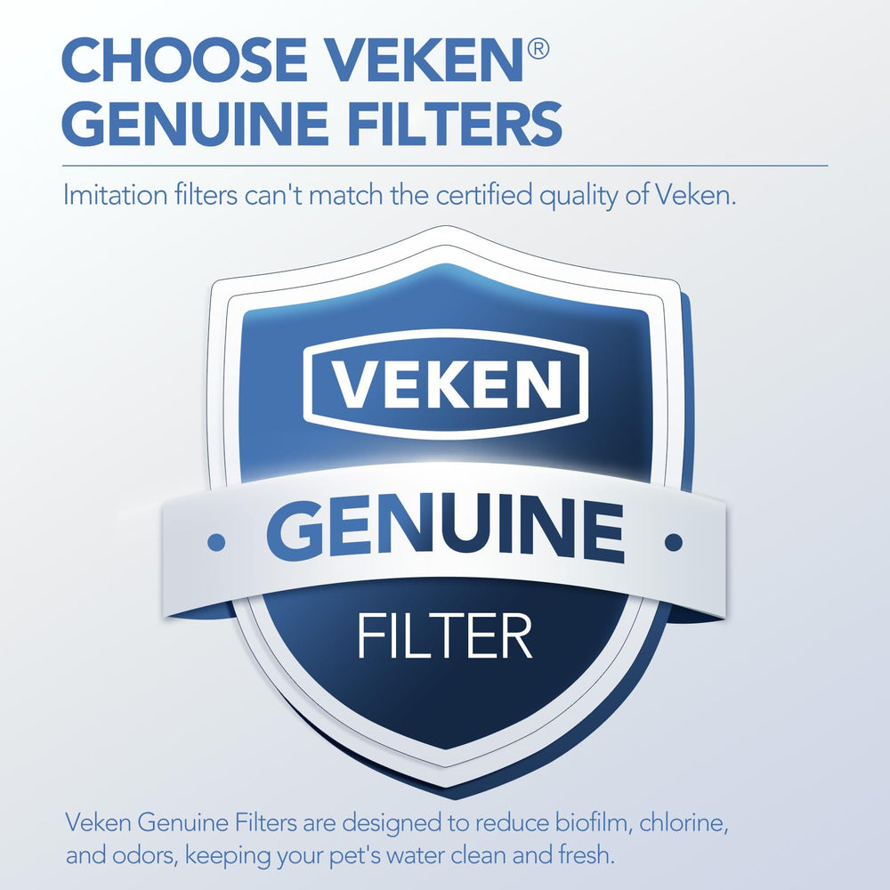 Filtros para gato Veken 84oz, agua fresca para cada bebida de tu mascota.