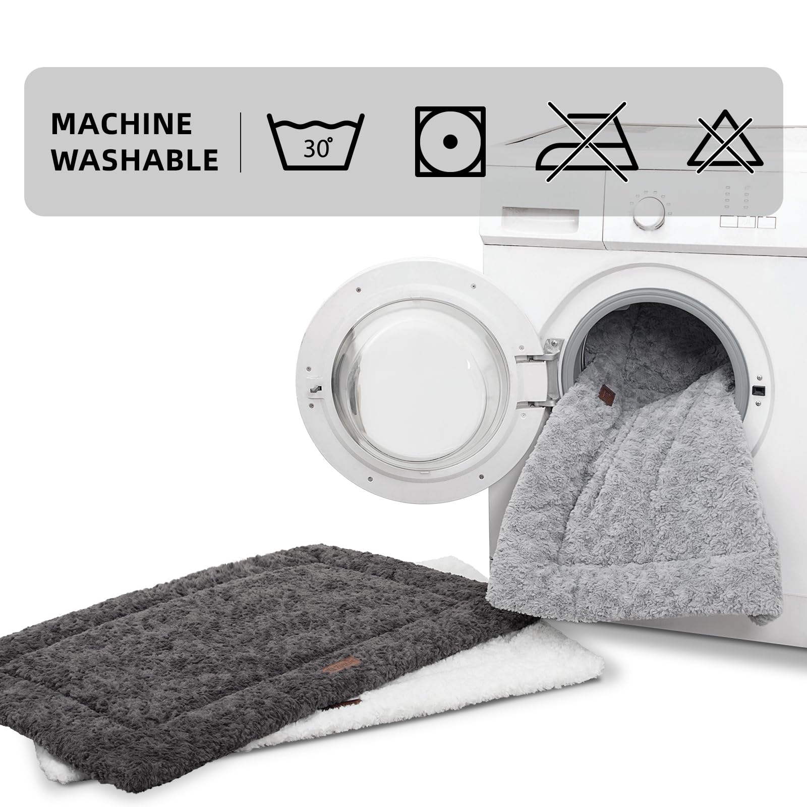 VERABE Cama para Perro 47x29 color Gris Oscuro se adapta al hogar.