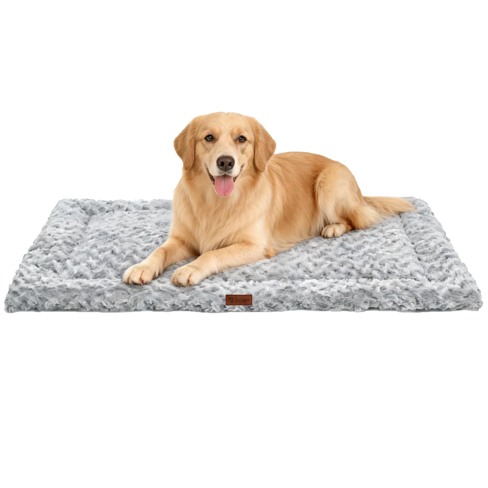 VERABE cama para perro reversible 47x29 pulgadas, ofrece base amplia para estirarse.