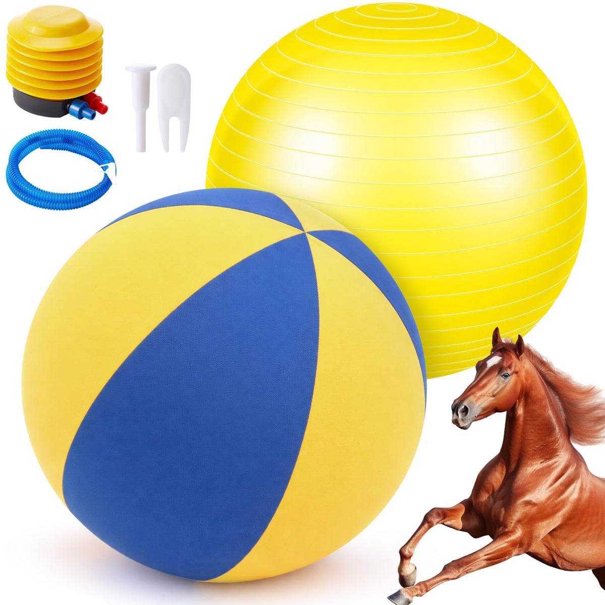 Bola VercanMonth para caballo de 40 pulgadas lista para entrenamiento